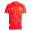 Maglia ufficiale Spagna Robin Le Normand 5 Casa Euro 2024 per Uomo